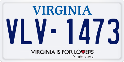VA license plate VLV1473