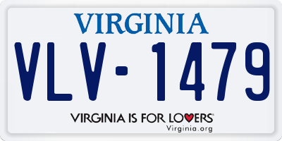 VA license plate VLV1479