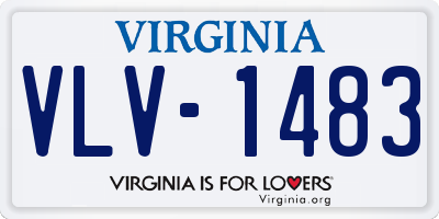 VA license plate VLV1483