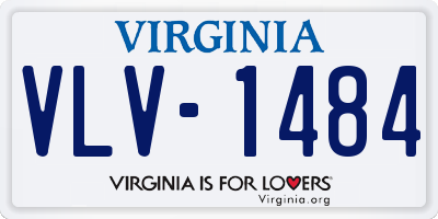 VA license plate VLV1484