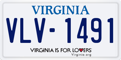 VA license plate VLV1491