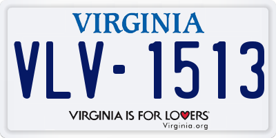 VA license plate VLV1513