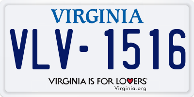 VA license plate VLV1516