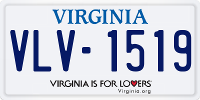 VA license plate VLV1519