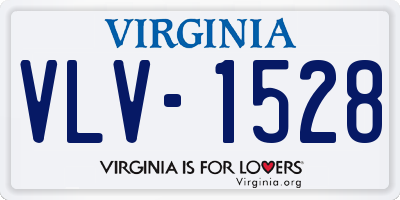 VA license plate VLV1528