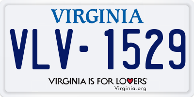 VA license plate VLV1529