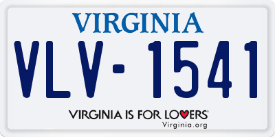 VA license plate VLV1541