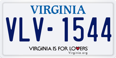 VA license plate VLV1544