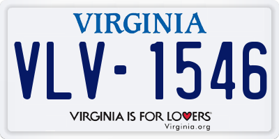 VA license plate VLV1546