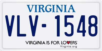 VA license plate VLV1548