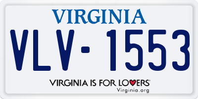 VA license plate VLV1553