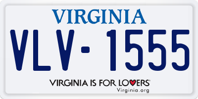 VA license plate VLV1555