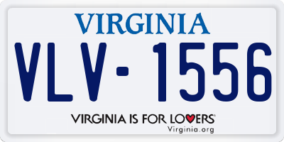 VA license plate VLV1556