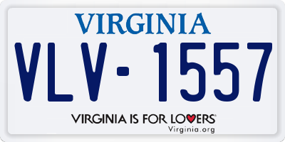 VA license plate VLV1557
