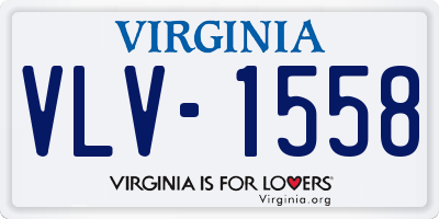 VA license plate VLV1558