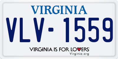 VA license plate VLV1559