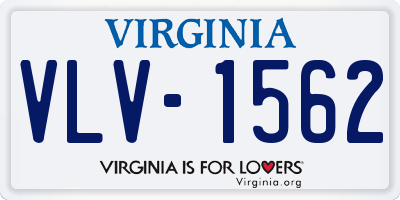 VA license plate VLV1562