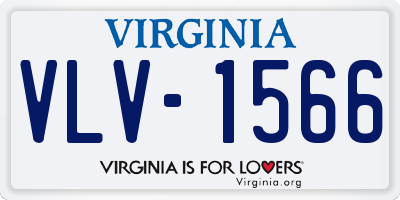 VA license plate VLV1566