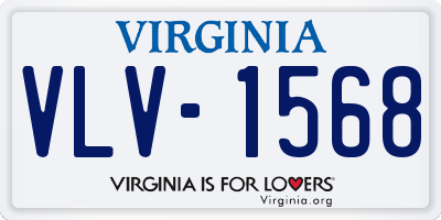 VA license plate VLV1568