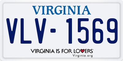 VA license plate VLV1569