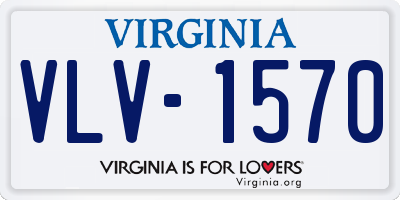 VA license plate VLV1570
