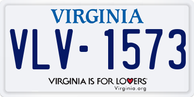VA license plate VLV1573