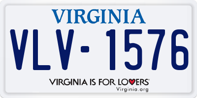 VA license plate VLV1576