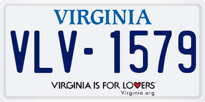 VA license plate VLV1579