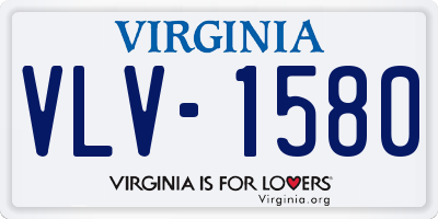 VA license plate VLV1580