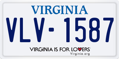 VA license plate VLV1587