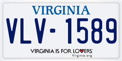 VA license plate VLV1589