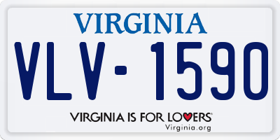 VA license plate VLV1590