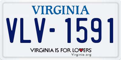 VA license plate VLV1591