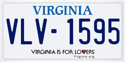 VA license plate VLV1595