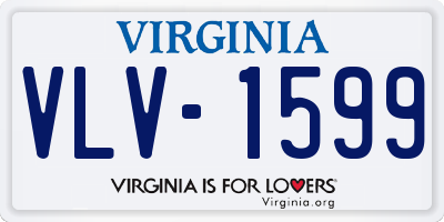 VA license plate VLV1599