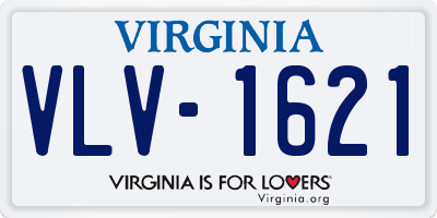 VA license plate VLV1621