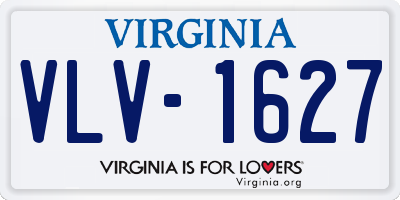 VA license plate VLV1627