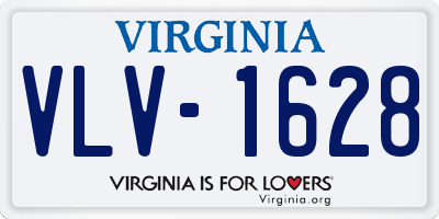VA license plate VLV1628