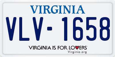 VA license plate VLV1658