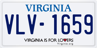 VA license plate VLV1659