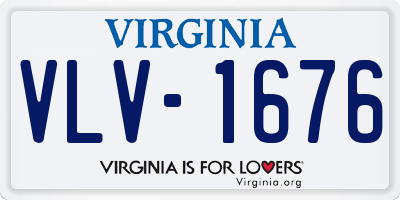 VA license plate VLV1676