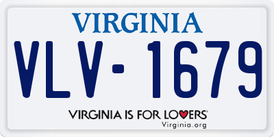 VA license plate VLV1679