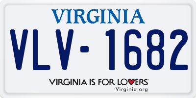 VA license plate VLV1682