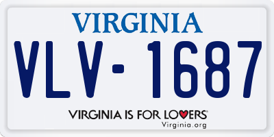 VA license plate VLV1687