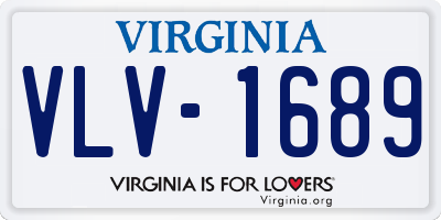 VA license plate VLV1689