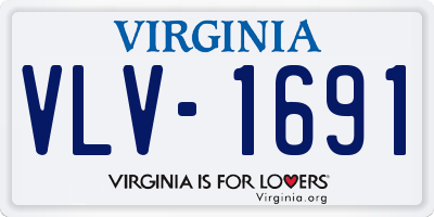 VA license plate VLV1691