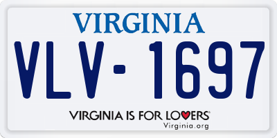 VA license plate VLV1697