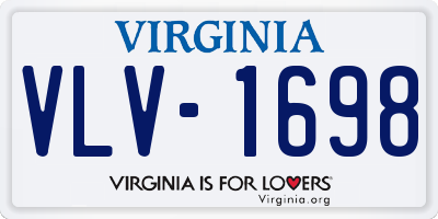VA license plate VLV1698