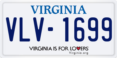 VA license plate VLV1699