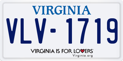 VA license plate VLV1719